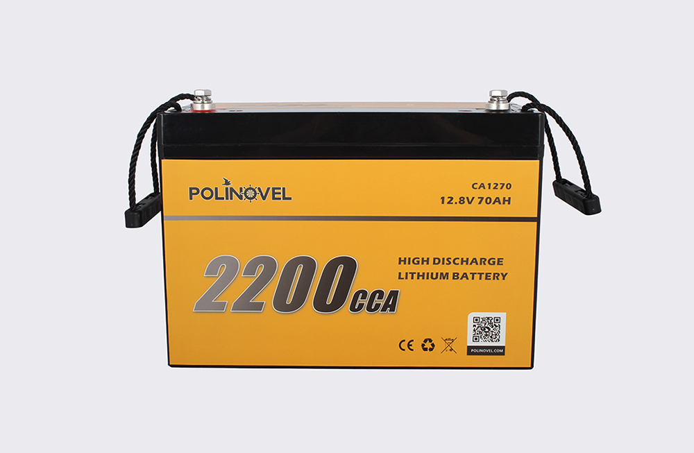 Aufladbare 12-V-70-Ah-2200-CCA-Lithium-Starterbatterie für Kraftfahrzeuge
